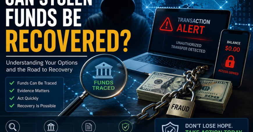 can stolen funds be recovered