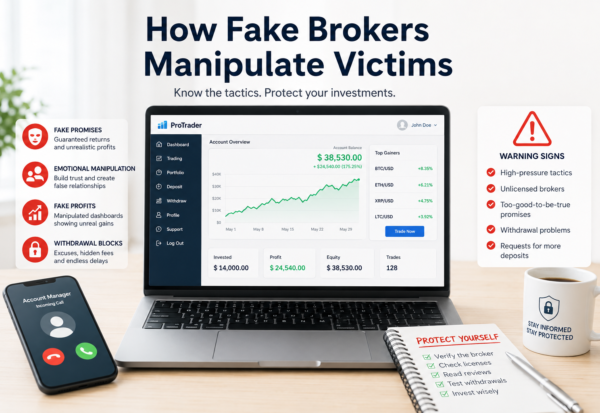 How Fake Brokers Manipulate Victims