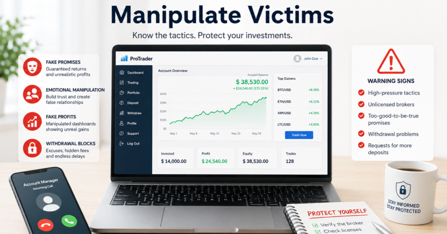 How Fake Brokers Manipulate Victims