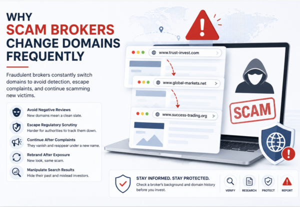Why Scam Brokers Change Domains Frequently