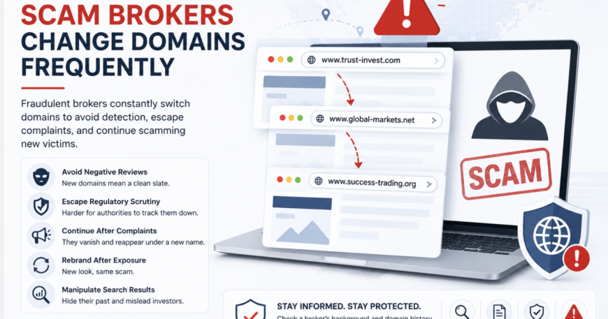 Why Scam Brokers Change Domains Frequently